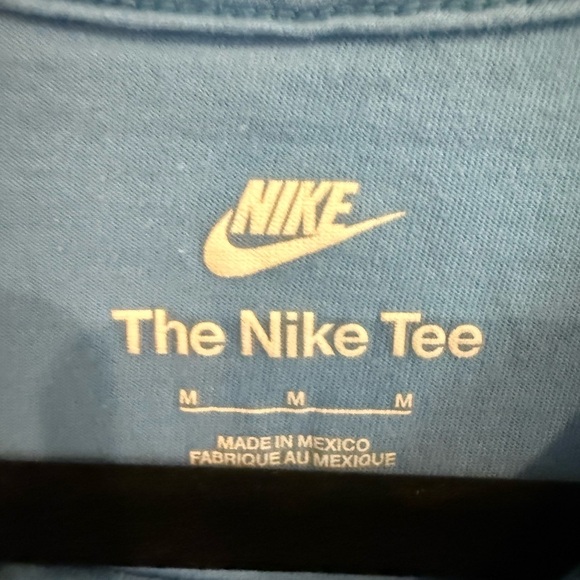 Nike Sky Blue Tee with Logo - Picture 2 of 3